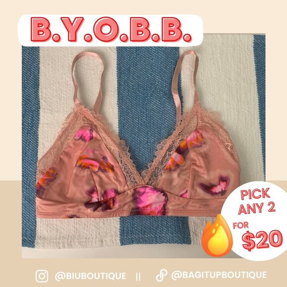 NWT Floral Unlined Bralette - Auden - Picture 1 of 7